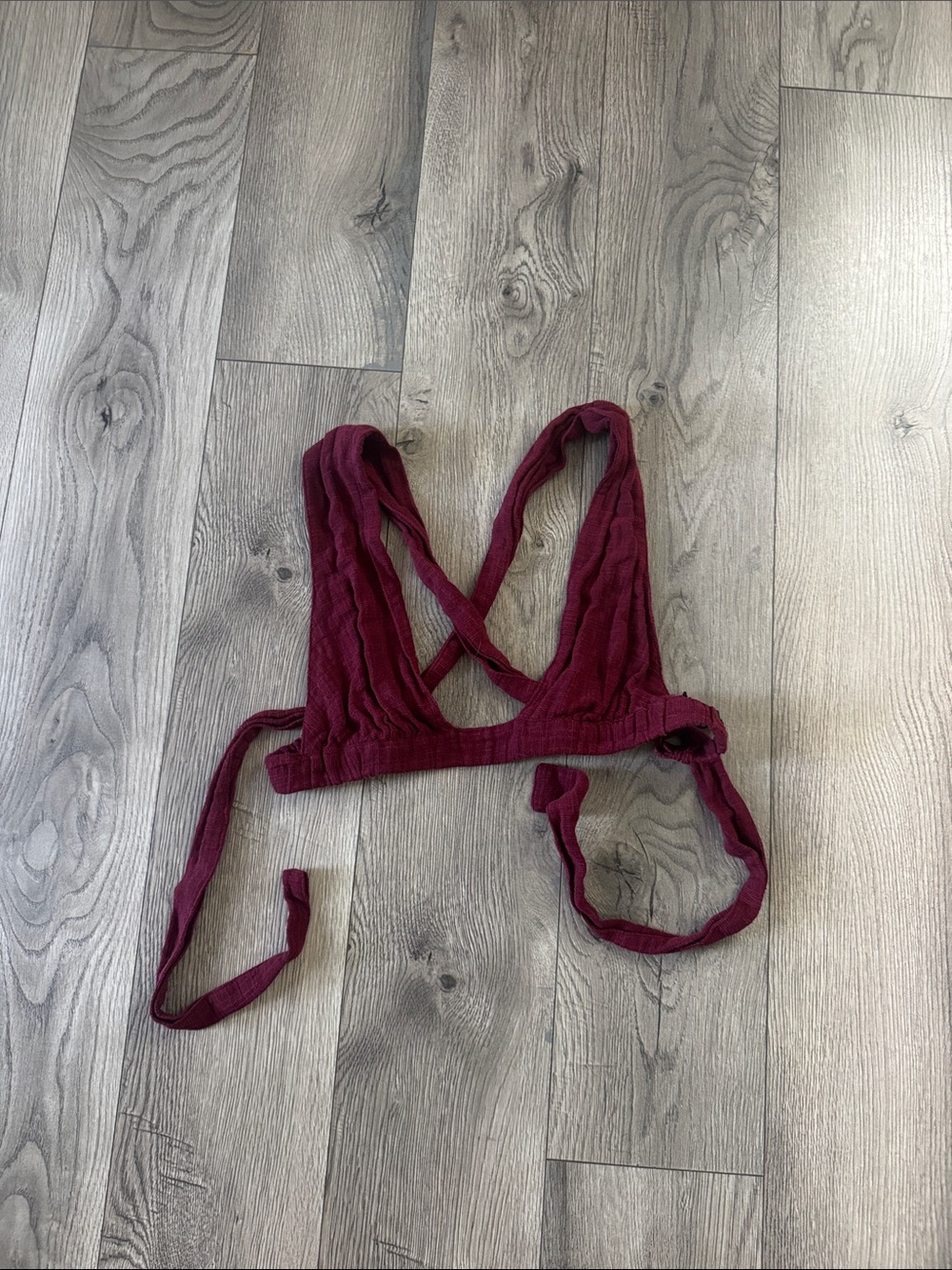Women’s Ribbed Bralette - Burgundy